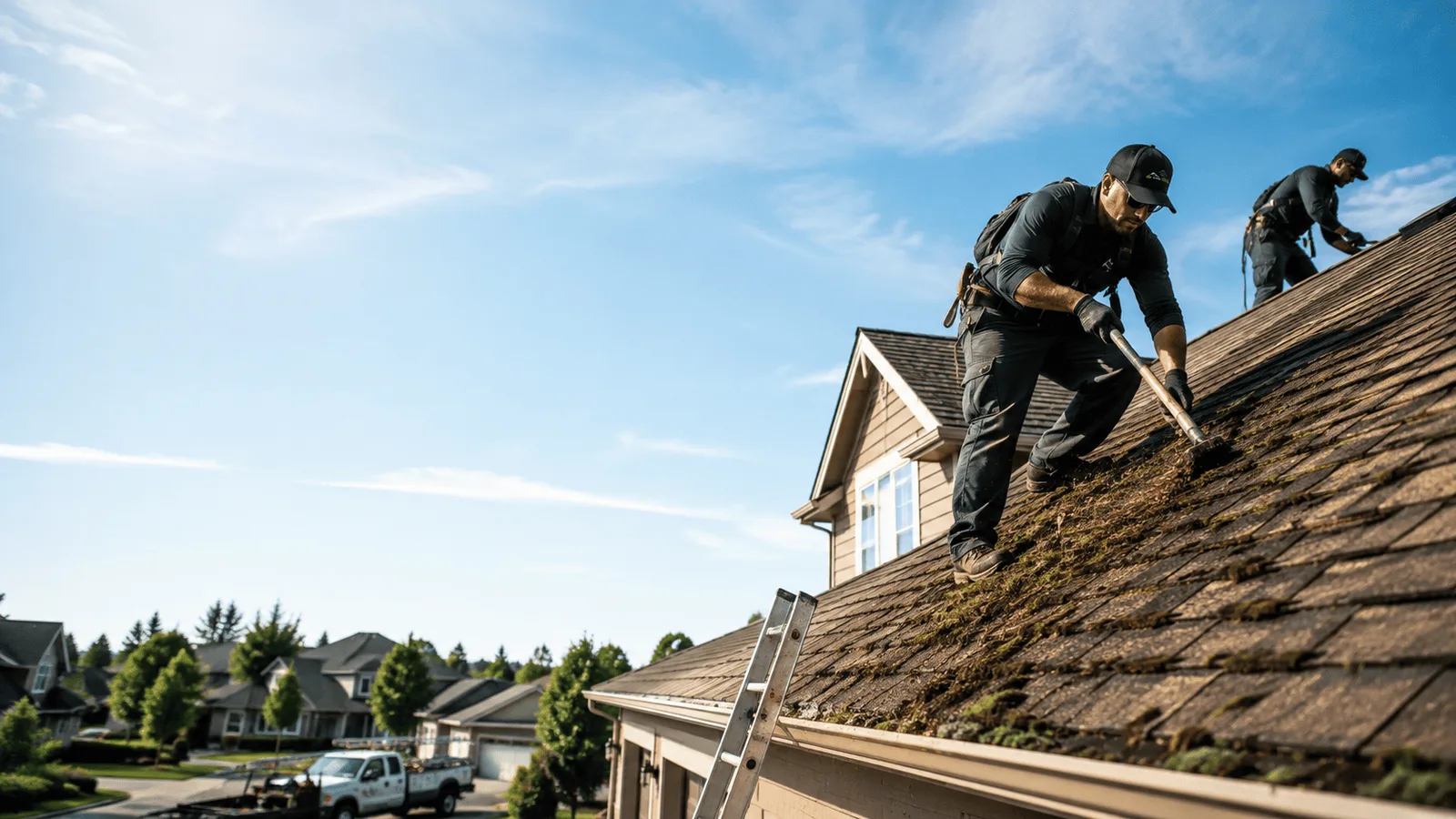 Roof Moss Removal in Hawkins, WI near me